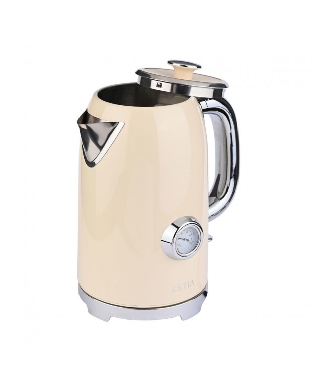 ESTIA ΒΡΑΣΤΗΡΑΣ RETRO EPOQUE ΑΝΟΞΕΙΔΩΤΟΣ 2200w 1.7lt ΚΡΕΜ Βραστήρες