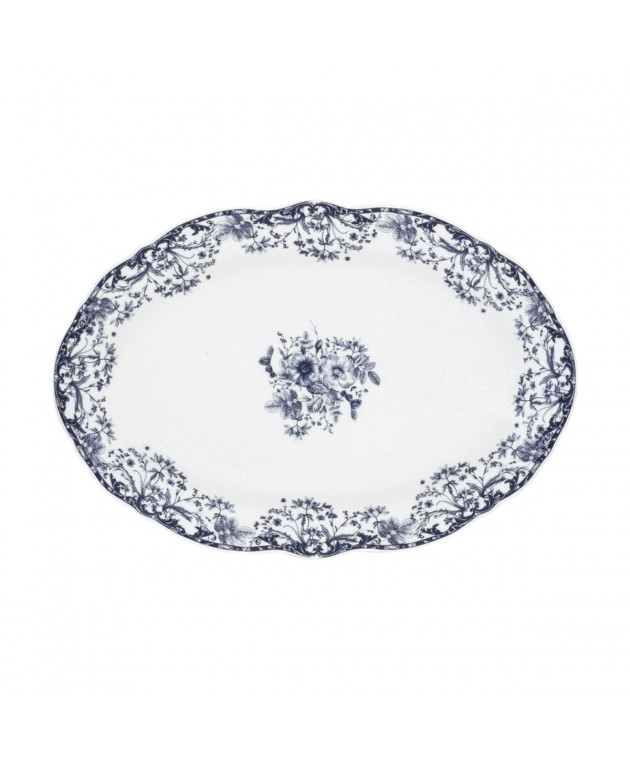 ESTIA ΠΙΑΤΕΛΑ ΟΒΑΛ REVERIE 30cm BLUE Πιατέλες