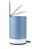 ESTIA ΧΑΡΤΟΔΟΧΕΙΟ ΜΠΑΝΙΟΥ TONE LAB SOFT CLOSE 6lt OPAL BLUE Καλάθια Απορριμμάτων