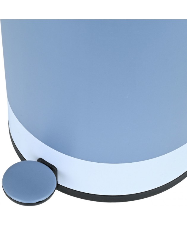 ESTIA ΧΑΡΤΟΔΟΧΕΙΟ ΜΠΑΝΙΟΥ TONE LAB SOFT CLOSE 6lt OPAL BLUE Καλάθια Απορριμμάτων