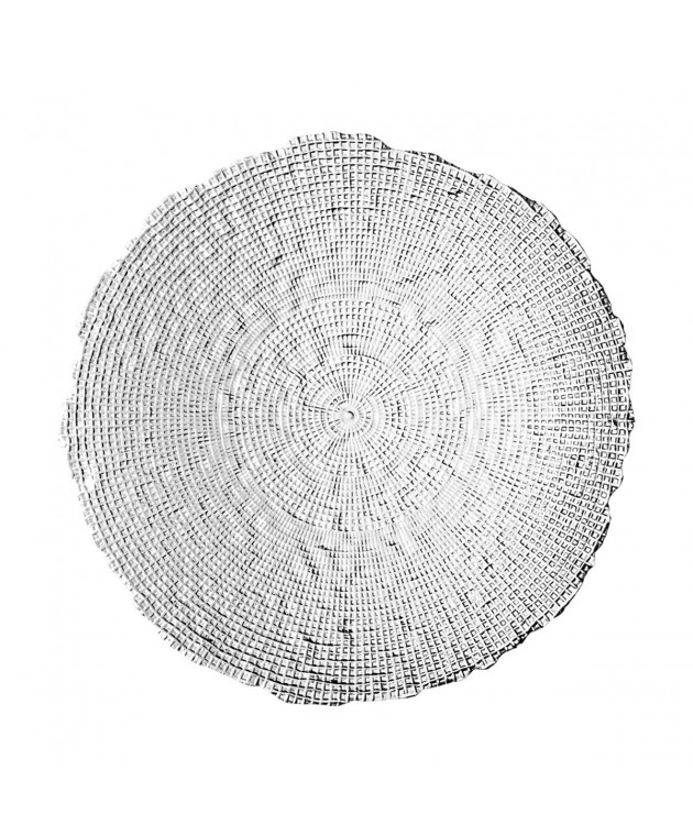  ΠΙΑΤΕΛΑ ΣΕΡΒΙΡΙΣΜΑΤΟΣ ROCHE ΓΥΑΛΙΝΗ 32x2.9cm 07-39394 Πιατέλες