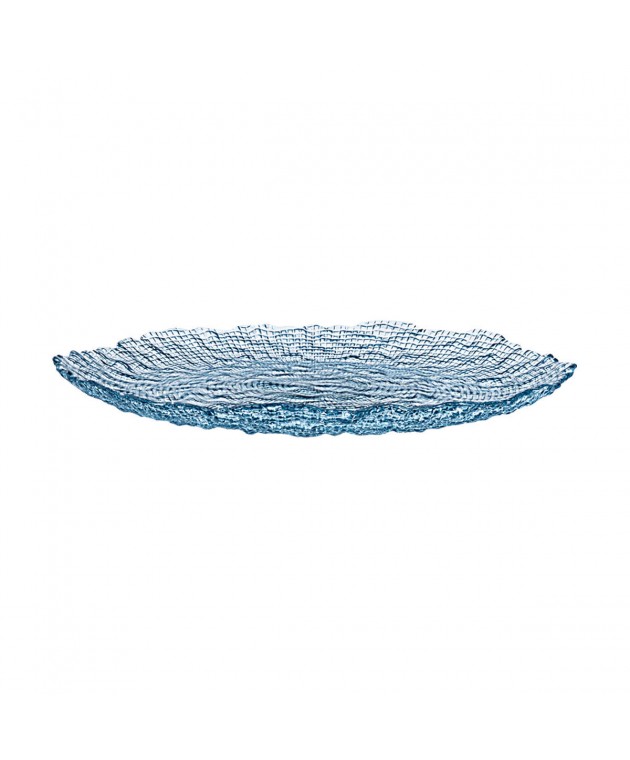  ΠΙΑΤΕΛΑ ΣΕΡΒΙΡΙΣΜΑΤΟΣ ROCHE ΓΥΑΛΙΝΗ 32x2.9cm ΜΠΛΕ  Πιατέλες