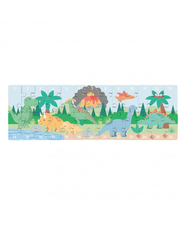 Παζλ Αριθμών Dinosaurs Orange Tree Toys (FSC®) Παζλ