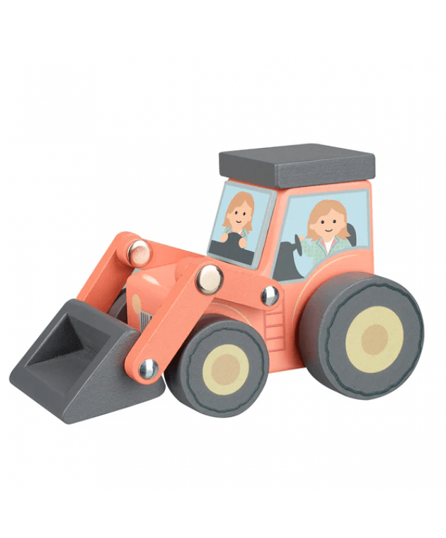 Ξύλινο Τρακτέρ με Φορτωτή Farmyard (FSC®) Ξύλινα Παιχνίδια