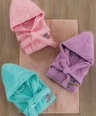 Μπουρνούζι με Κουκούλα Kids Bath CUTE MINT 4-6 Παιδικά Μπουρνούζια