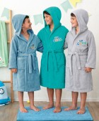 Μπουρνούζι με Κουκούλα Kids Bath COOL BLUE 8-10 Παιδικά Μπουρνούζια
