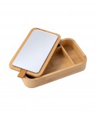 ESTIA ΚΟΥΤΙ ΟΡΓΑΝΩΣΗΣ ΚΑΙ ΑΠΟΘΗΚΕΥΣΗΣ BAMBOO ESSENTIALS ΜΕ ΚΑΘΡΕΦΤΗ 23x13,50x4cm Διακοσμητικά Καλάθια-Κουτιά