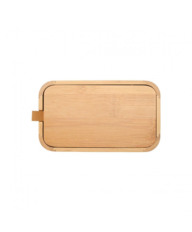 ESTIA ΚΟΥΤΙ ΟΡΓΑΝΩΣΗΣ ΚΑΙ ΑΠΟΘΗΚΕΥΣΗΣ BAMBOO ESSENTIALS ΜΕ ΚΑΘΡΕΦΤΗ 23x13,50x4cm Διακοσμητικά Καλάθια-Κουτιά