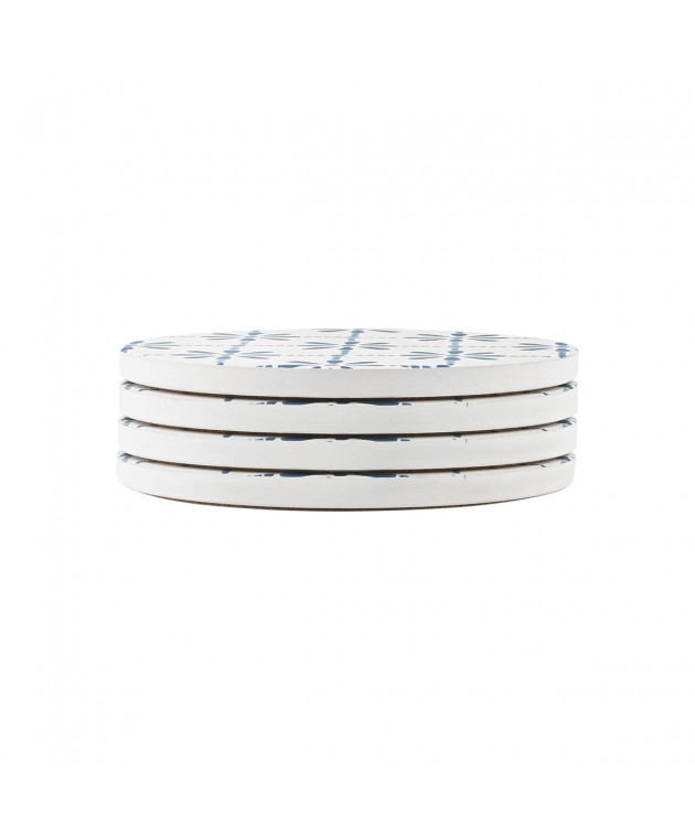 ESTIA ΣΟΥΒΕΡ AEGEAN TILE ΚΕΡΑΜΙΚΟ Φ10.3cm ΣΕΤ 4 ΤΕΜ Σουβέρ