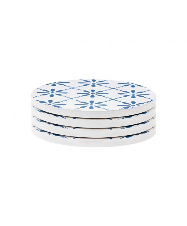 ESTIA ΣΟΥΒΕΡ AEGEAN TILE ΚΕΡΑΜΙΚΟ Φ10.3cm ΣΕΤ 4 ΤΕΜ Σουβέρ