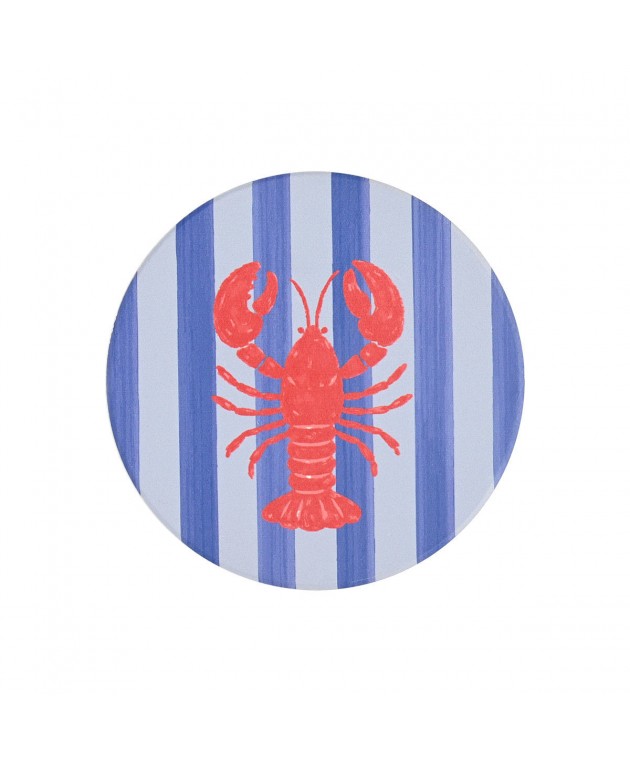 ESTIA ΣΟΥΒΕΡ NAUTICAL LOBSTER ΚΕΡΑΜΙΚΟ Φ10.3cm ΣΕΤ 4 ΤΕΜ Σουβέρ