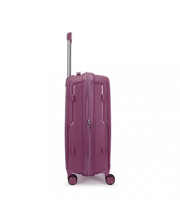 Σετ 2 τεμαχίων (Βαλίτσα Καμπίνας & Beauty case) AMBER Μωβ AM1017 Σετ Βαλίτσες