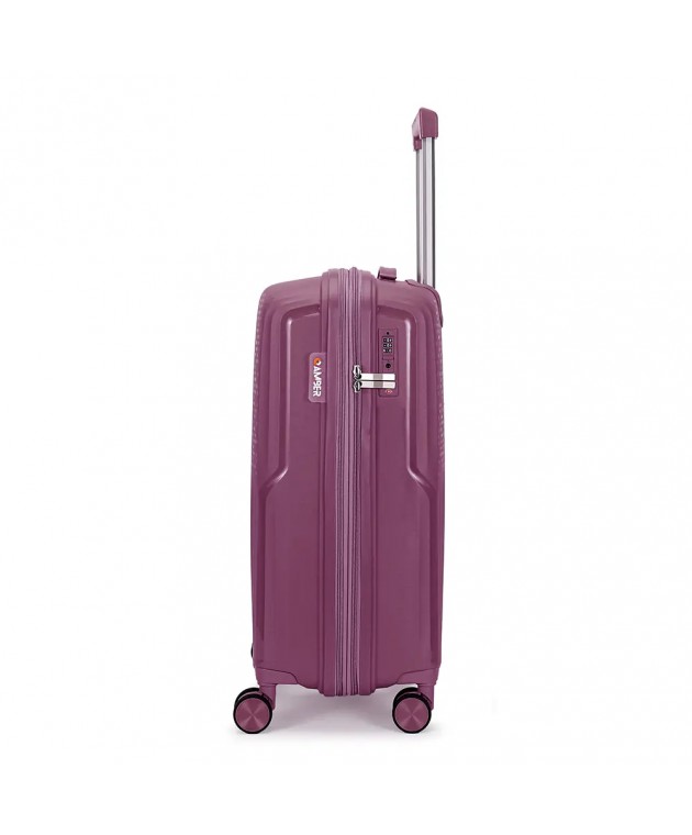 Σετ 2 τεμαχίων (Βαλίτσα Καμπίνας & Beauty case) AMBER Μωβ AM1017 Σετ Βαλίτσες