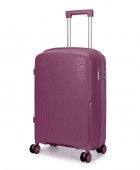 Σετ 2 τεμαχίων (Βαλίτσα Καμπίνας & Beauty case) AMBER Μωβ AM1017 Σετ Βαλίτσες