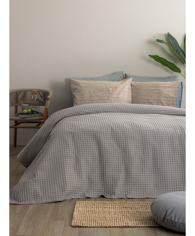 Κουβέρτα Πικέ 170x240 MARCIE GREY Κουβέρτες Πικέ Μονές