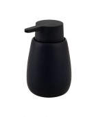 ESTIA ΑΝΤΛΙΑ ΣΑΠΟΥΝIOY FJORD SOFT ΚΕΡΑΜΙΚΗ 350ml ΜΑΥΡΟ Δοχείο Κρεμοσάπουνου