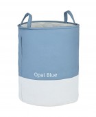 ESTIA ΚΑΛΑΘΙ ΑΠΛΥΤΩΝ TONE LAB ΜΕ ΧΕΡΟΥΛΙΑ 35x35x50cm OPAL BLUE Καλάθια Απλύτων