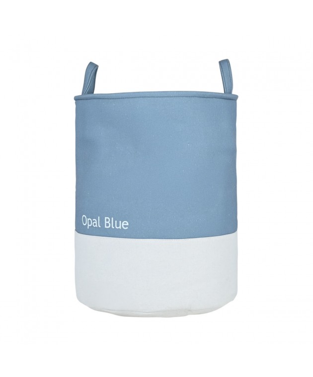 ESTIA ΚΑΛΑΘΙ ΑΠΛΥΤΩΝ TONE LAB ΜΕ ΧΕΡΟΥΛΙΑ 35x35x50cm OPAL BLUE Καλάθια Απλύτων