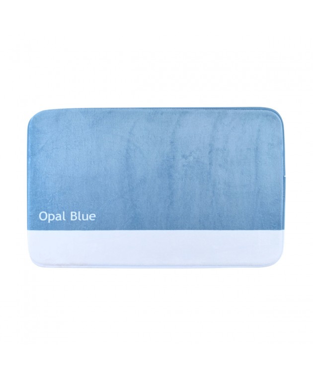 ESTIA ΤΑΠΕΤΟ ΜΠΑΝΙΟΥ TONE LAB 50x80cm OPAL BLUE Πατάκια Mπάνιου