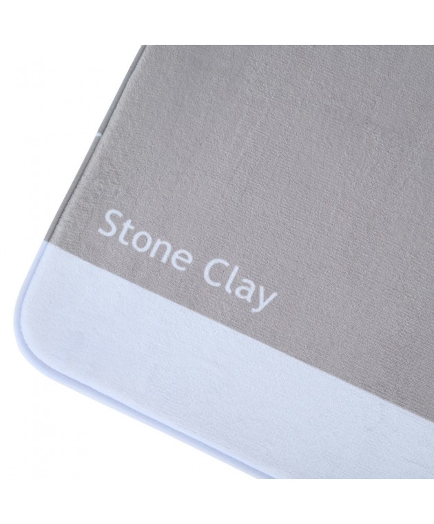 ESTIA ΤΑΠΕΤΟ ΜΠΑΝΙΟΥ TONE LAB 50x80cm STONE CLAY Πατάκια Mπάνιου