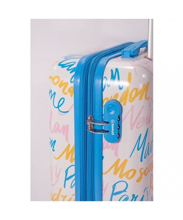 Βαλίτσα Καμπίνας Με Προέκταση Benzi (55x35x20-23cm) Πολύχρωμο BZ5849 Καμπίνας