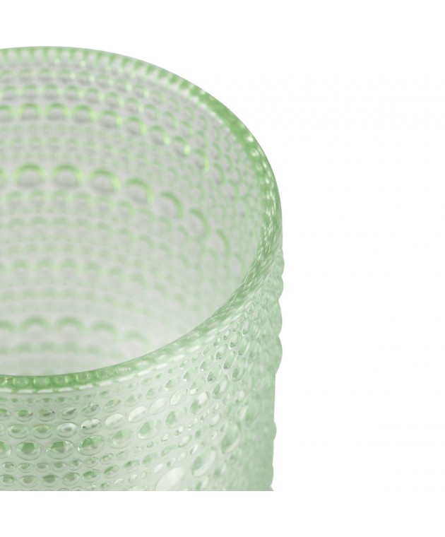 ESTIA ΠΟΤΗΡΙ ΝΕΡΟΥ ΧΑΜΗΛΟ DOTS ΓΥΑΛΙΝΟ 273ml ΠΡΑΣΙΝΟ Ποτήρια Νερού