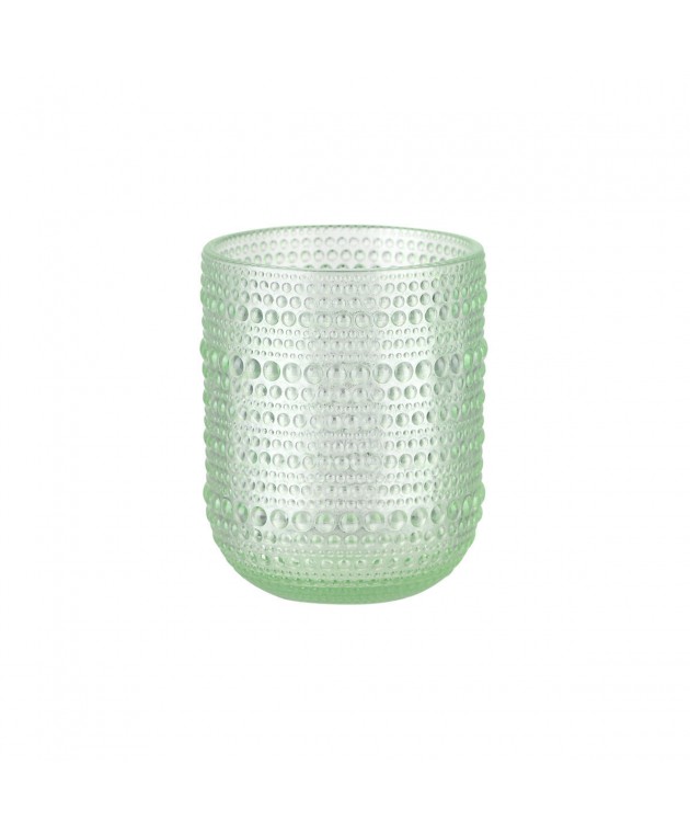ESTIA ΠΟΤΗΡΙ ΝΕΡΟΥ ΧΑΜΗΛΟ DOTS ΓΥΑΛΙΝΟ 273ml ΠΡΑΣΙΝΟ Ποτήρια Νερού