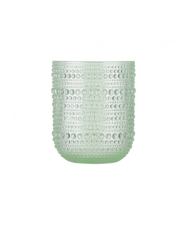 ESTIA ΠΟΤΗΡΙ ΝΕΡΟΥ ΧΑΜΗΛΟ DOTS ΓΥΑΛΙΝΟ 273ml ΠΡΑΣΙΝΟ Ποτήρια Νερού