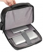 Σακίδιο με Θήκη Laptop 15.6" AMBER Μαύρο AM2051 Τσάντα-Θήκη Laptop