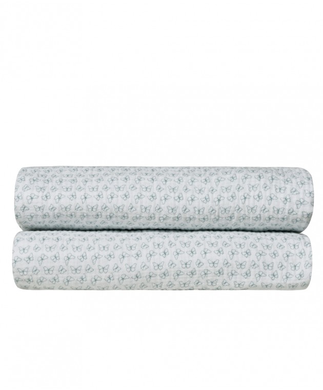 EVANTHIA 02A ΚΟΥΒΕΡΤΑ ΥΠΕΡΔΙΠΛΗ MUSLIN 220X240 Κουβέρτες Βαμβακερές Υπέρδιπλες