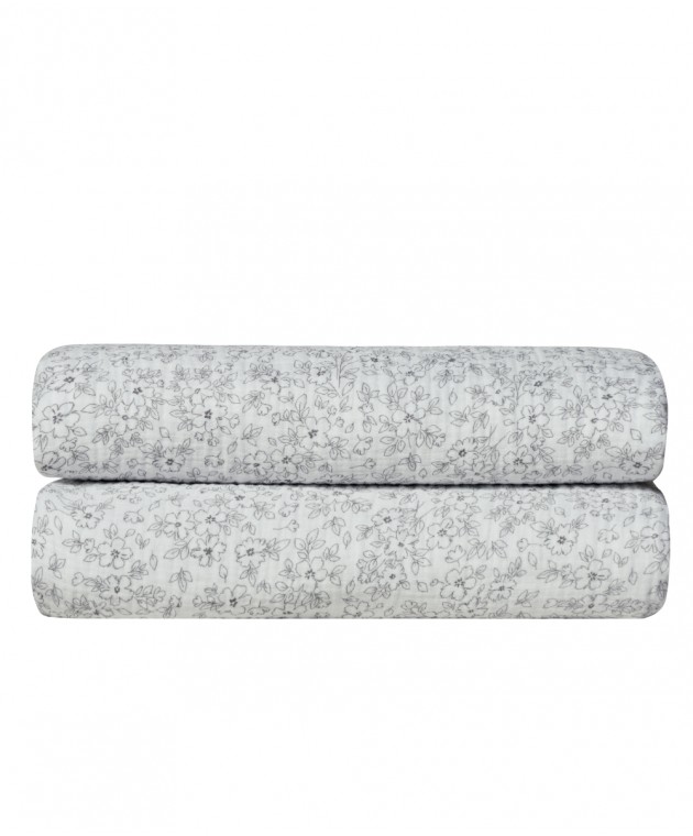 EVANTHIA 22 ΚΟΥΒΕΡΤΑ ΥΠΕΡΔΙΠΛΗ MUSLIN 220X240 Κουβέρτες Βαμβακερές Υπέρδιπλες