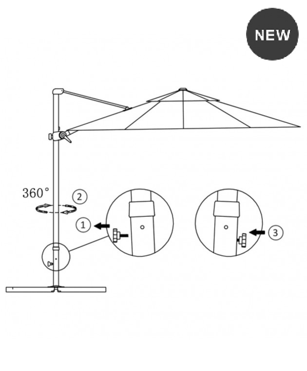 ΕΠΑΓΓΕΛΜΑΤΙΚΗ ΟΜΠΡΕΛΑ LUXURY ΑΛΟΥΜΙΝΙΟΥ ΠΛΑΪΝΟΥ ΙΣΤΟΥ ΚΑΙ ΔΙΑΜΕΤΡΟ 3.50X3.50ΜΠΕΖ ΣΚΟΥΡΟ UM-23 Ομπρέλες