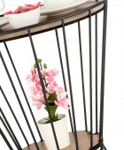 TBBT-16 ΒΚ ΤΡΑΠΕΖΑΚΙ ΒΟΗΘΗΤΙΚΟ ΜΕΤΑΛΛΙΚΟ ΜΑΥΡΟ ΜΕ ΚΑΠΑΚΙ ΞΥΛΙΝΟ ΚΑΡΥΔΙΑ