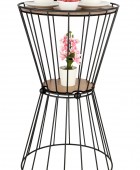 TBBT-16 ΒΚ ΤΡΑΠΕΖΑΚΙ ΒΟΗΘΗΤΙΚΟ ΜΕΤΑΛΛΙΚΟ ΜΑΥΡΟ ΜΕ ΚΑΠΑΚΙ ΞΥΛΙΝΟ ΚΑΡΥΔΙΑ