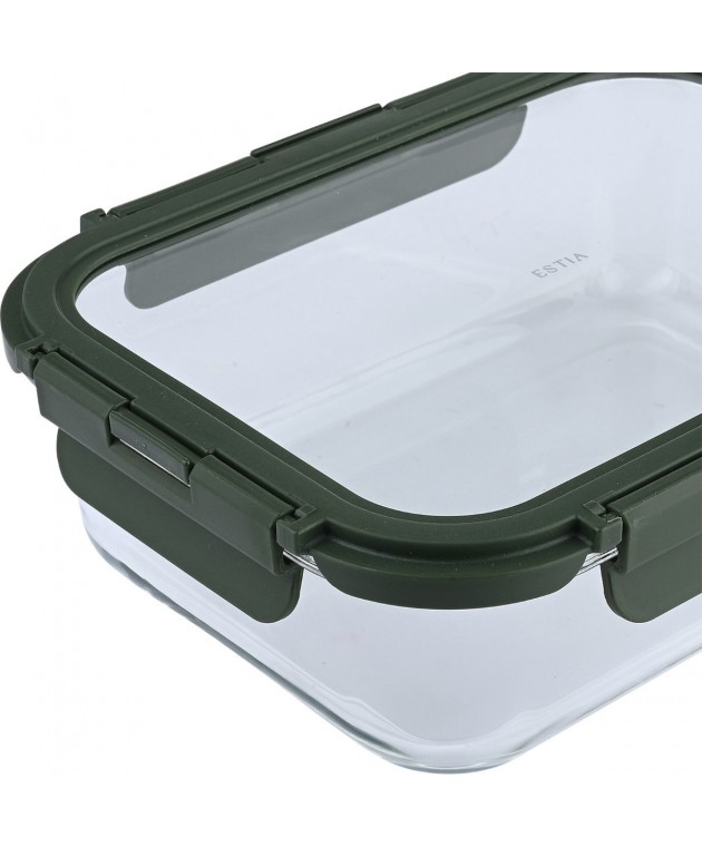  ΦΑΓΗΤΟΔΟΧΕΙΟ CLICK&SEAL 1060ml 19.8x14.8x5.9cm OLIVE  01-39660 Φαγητοδοχεία
