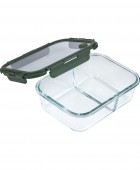 ESTIA ΦΑΓΗΤΟΔΟΧΕΙΟ CLICK&SEAL 2 ΘΕΣΕΩΝ ΜΕ ΑΕΡΑΓΩΓΟ 1460ml OLIVE Φαγητοδοχεία