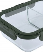 ESTIA ΦΑΓΗΤΟΔΟΧΕΙΟ CLICK&SEAL 2 ΘΕΣΕΩΝ ΜΕ ΑΕΡΑΓΩΓΟ 1460ml OLIVE Φαγητοδοχεία