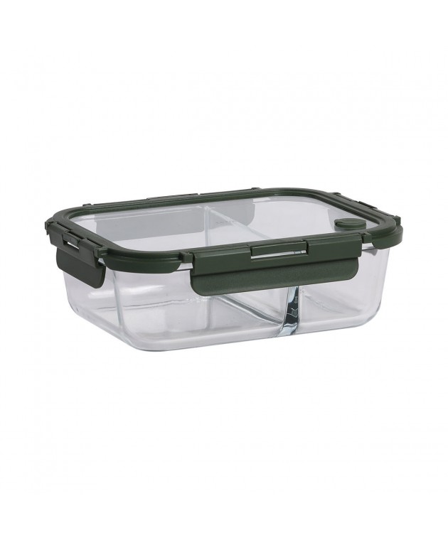 ESTIA ΦΑΓΗΤΟΔΟΧΕΙΟ CLICK&SEAL 2 ΘΕΣΕΩΝ ΜΕ ΑΕΡΑΓΩΓΟ 1460ml OLIVE Φαγητοδοχεία