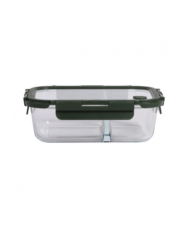 ESTIA ΦΑΓΗΤΟΔΟΧΕΙΟ CLICK&SEAL 2 ΘΕΣΕΩΝ ΜΕ ΑΕΡΑΓΩΓΟ 1460ml OLIVE Φαγητοδοχεία