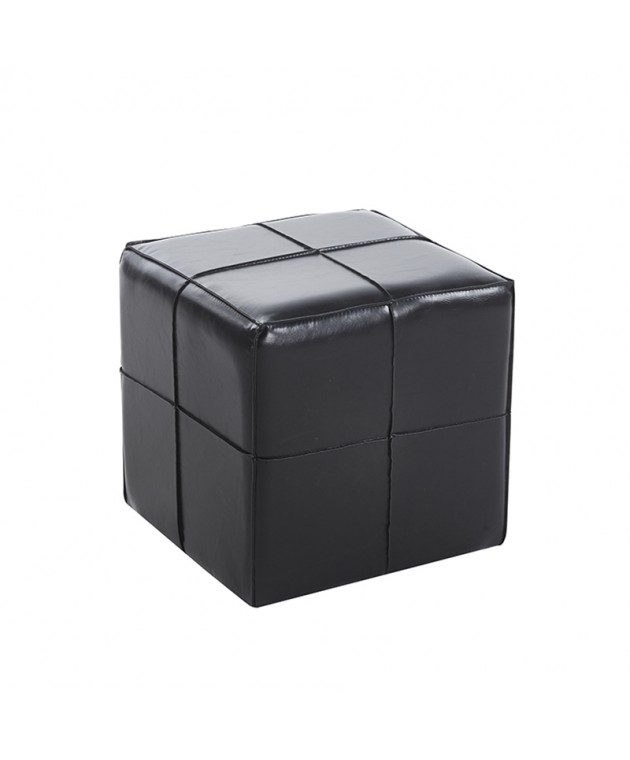 ENZO BLACK PU ΣΚΑΜΠΟ 31X31X31εκ. ΣΚΑΜΠΟ