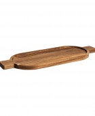 ESTIA ΔΙΣΚΟΣ ΣΕΡΒΙΡΙΣΜΑΤΟΣ ALLURE 49x18x2cm ΟΒΑΛ ΜΕ ΧΕΡΟΥΛΙΑ Δίσκοι