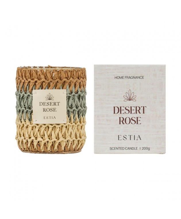 ESTIA ΑΡΩΜΑΤΙΚΟ ΚΕΡΙ DESERT ROSER 200gr Κεριά