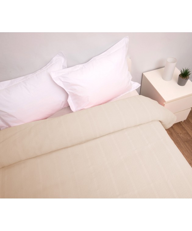Κουβέρτα Πικέ King Size 260x240 Αλέξα Μπεζ Κουβέρτες Πικέ King Size