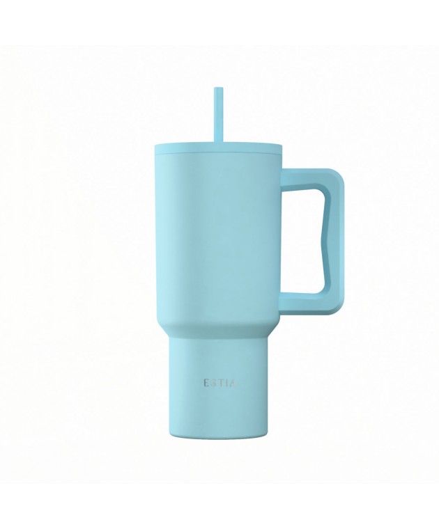ESTIA ΘΕΡΜΟΣ STRAW TUMBLER XL SAVE THE AEGEAN 900ml ARCTIC ΘΕΡΜΟΣ-ΠΑΓΟΥΡΙΑ