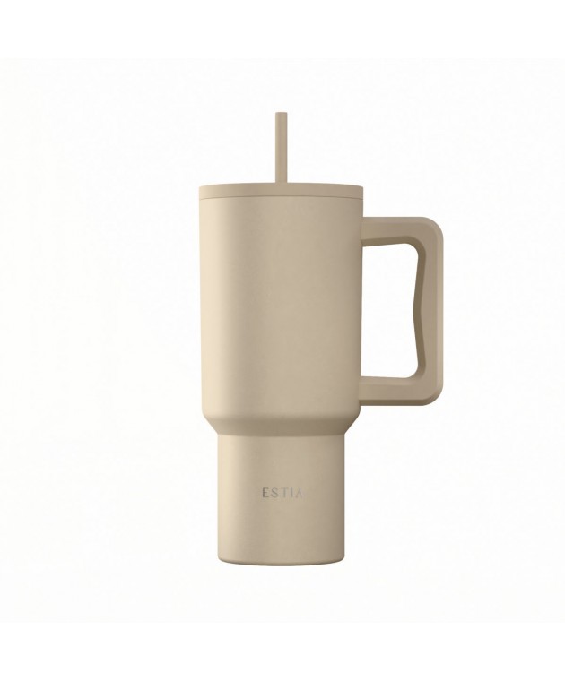 ESTIA ΘΕΡΜΟΣ STRAW TUMBLER XL SAVE THE AEGEAN 900ml DUNE ΘΕΡΜΟΣ-ΠΑΓΟΥΡΙΑ