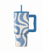 ESTIA ΘΕΡΜΟΣ STRAW TUMBLER XL SAVE THE AEGEAN 900ml OCEAN WAVES ΘΕΡΜΟΣ-ΠΑΓΟΥΡΙΑ