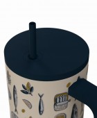 ESTIA ΘΕΡΜΟΣ STRAW TUMBLER XL SAVE THE AEGEAN 900ml SALT LIFE ΘΕΡΜΟΣ-ΠΑΓΟΥΡΙΑ