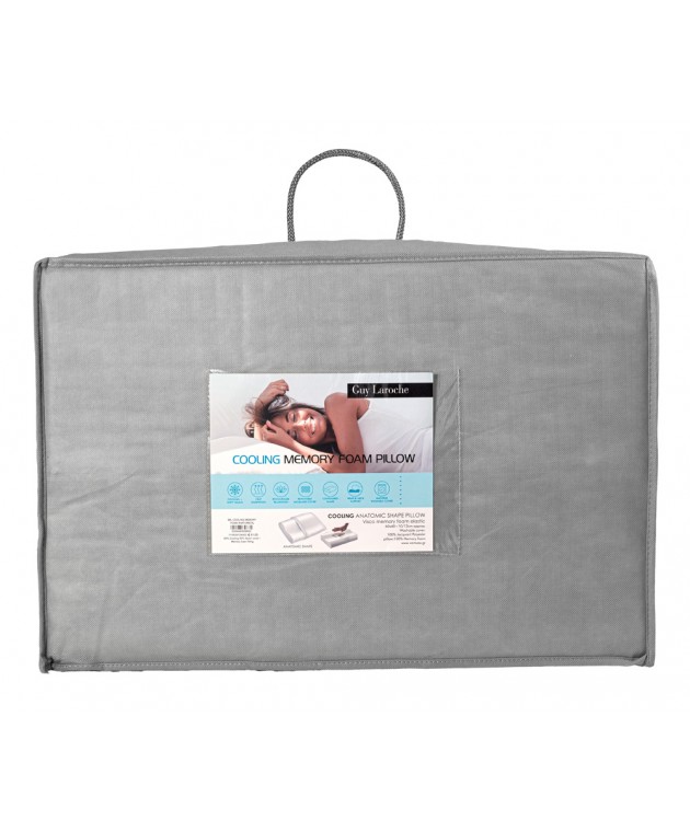 Ανατομικό Μαξιλάρι Ύπνου Cooling (Memory Foam - Antibacterial) 60x40x12 Μαξιλάρια  Ανατομικά