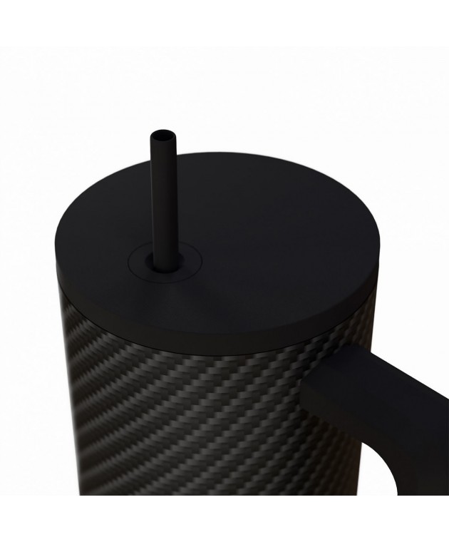 ESTIA ΘΕΡΜΟΣ STRAW TUMBLER XL SAVE THE AEGEAN 900ml CARBON FIBRE ΘΕΡΜΟΣ-ΠΑΓΟΥΡΙΑ