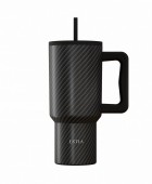 ESTIA ΘΕΡΜΟΣ STRAW TUMBLER XL SAVE THE AEGEAN 900ml CARBON FIBRE ΘΕΡΜΟΣ-ΠΑΓΟΥΡΙΑ